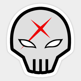 Red X Mask Sticker